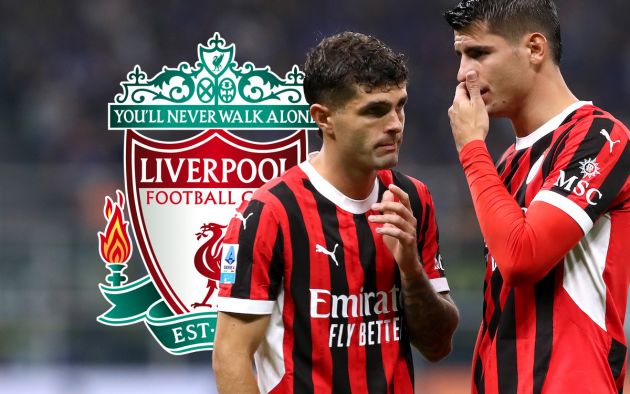 Christian Pulisic and Alvaro Morata of AC Milan