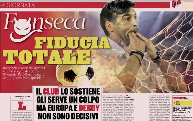 fonseca total confidence gazzetta