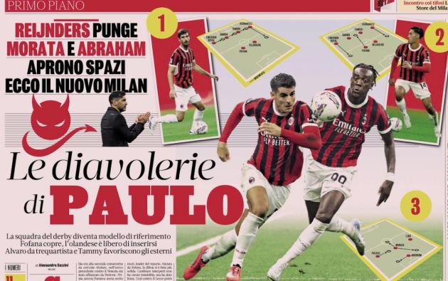 gazzetta 24 september new milan