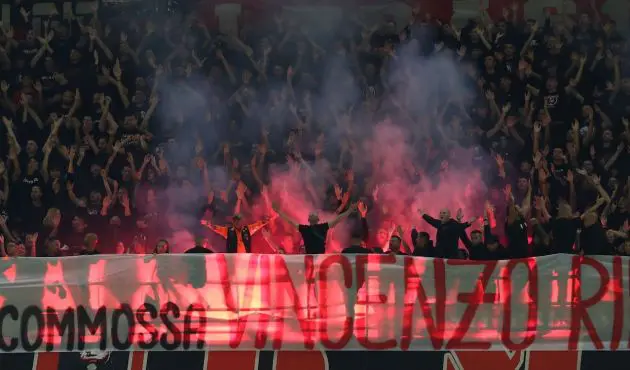 The AC Milan fans