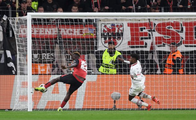 Victor Boniface of Bayer 04 Leverkusen