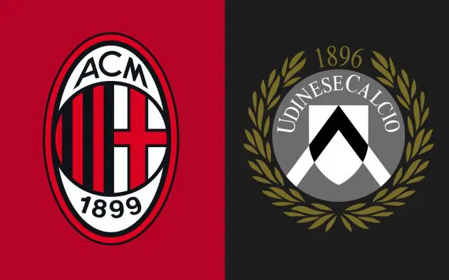 ac milan udinese key stats