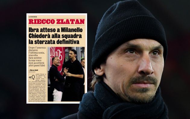 Former AC Milan player Zlatan Ibrahimovic