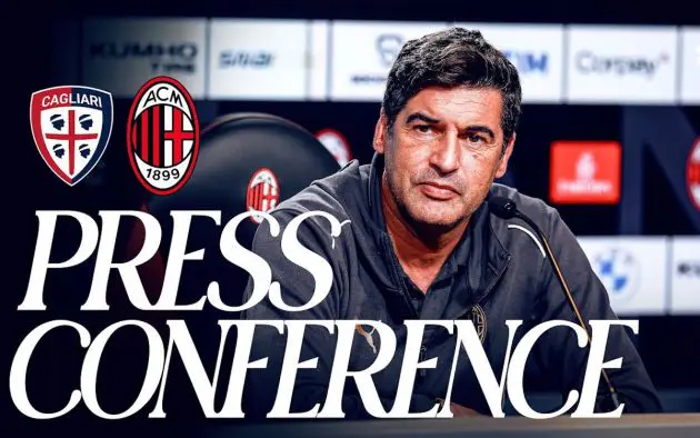 fonseca cagliari ac milan press conference