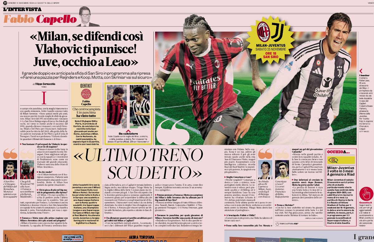 Gazza capello milan-juve