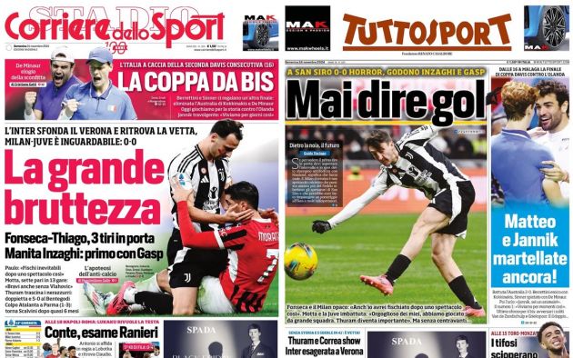 front pages 24 november