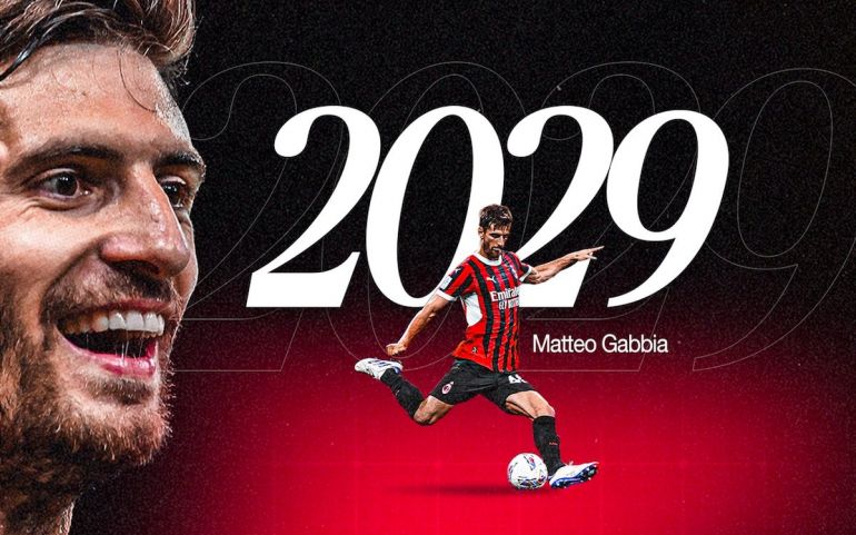 Official: Matteo Gabbia signs contract renewal with AC Milan until 2029