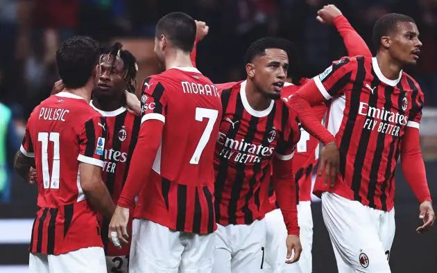 Milan squad vs Udinese
