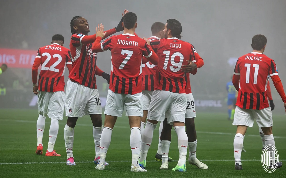 Milan players after Empoli