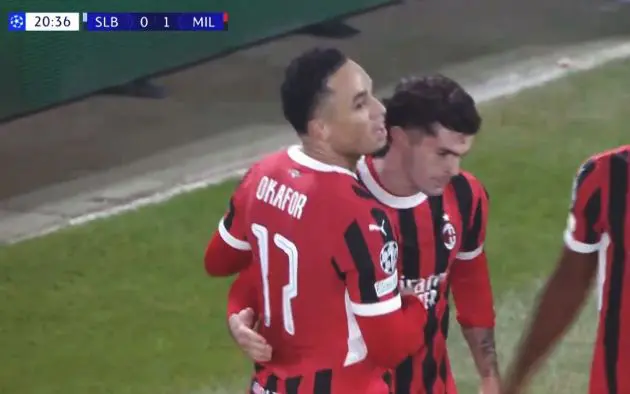 Pulisic 1-0 AC Milan Slovan Bratislava