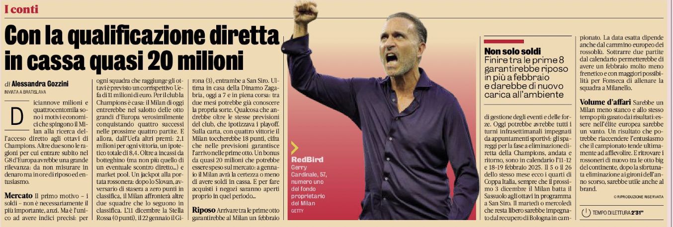 gazzetta dello sport accounts