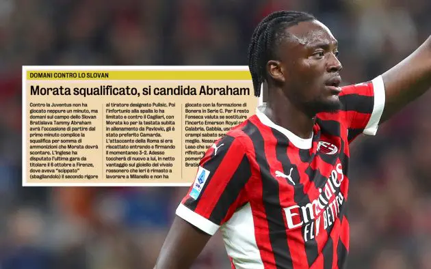 Tammy Abraham of AC Milan