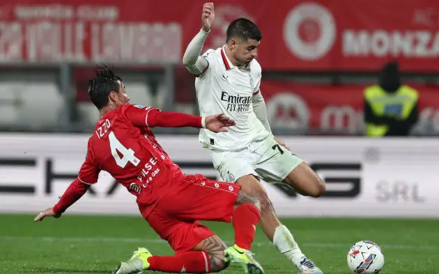 Alvaro Morata of AC Milan