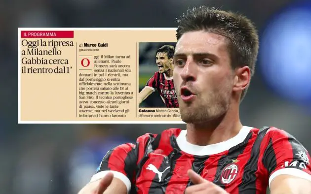 Matteo Gabbia of AC Milan