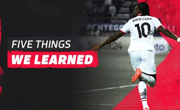 five things we learned cagliari milan