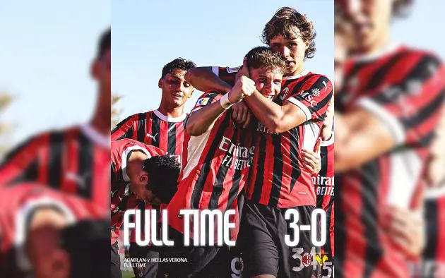 Milan Primavera vs. Verona win