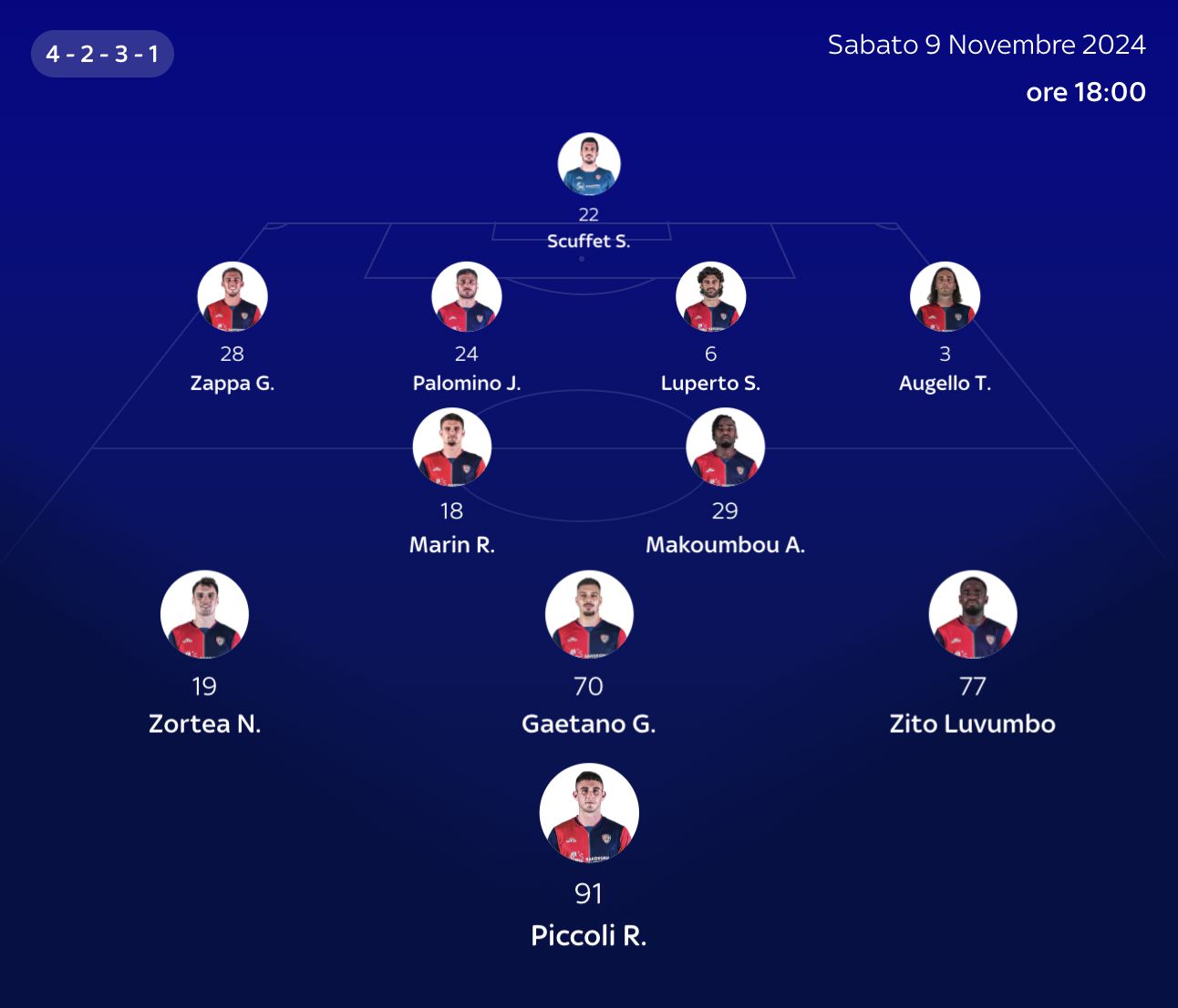 sky cagliari milan xis