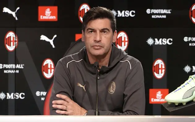 Paulo Fonseca Head coach of AC Milan