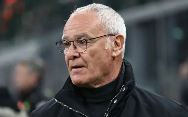 AS Roma coach Claudio Ranieri