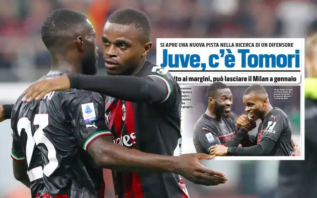 Fikayo Tomori Pierre Kalulu of AC Milan