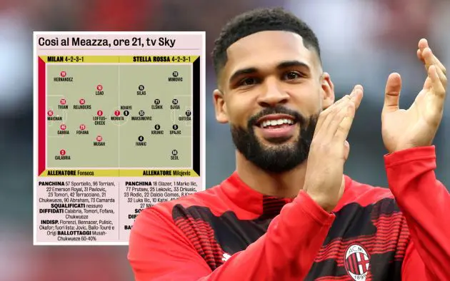 Ruben Loftus-Cheek of AC Milan