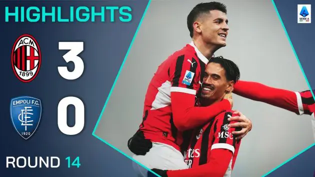 Milan-Empoli highlights 3-0