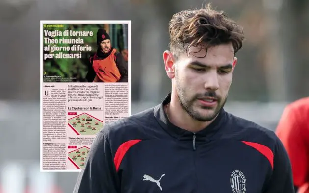 Theo Hernandez of AC Milan