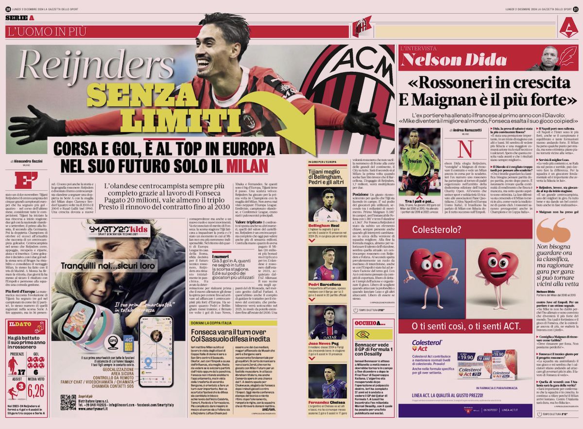 La Gazzetta dello Sport December 2nd