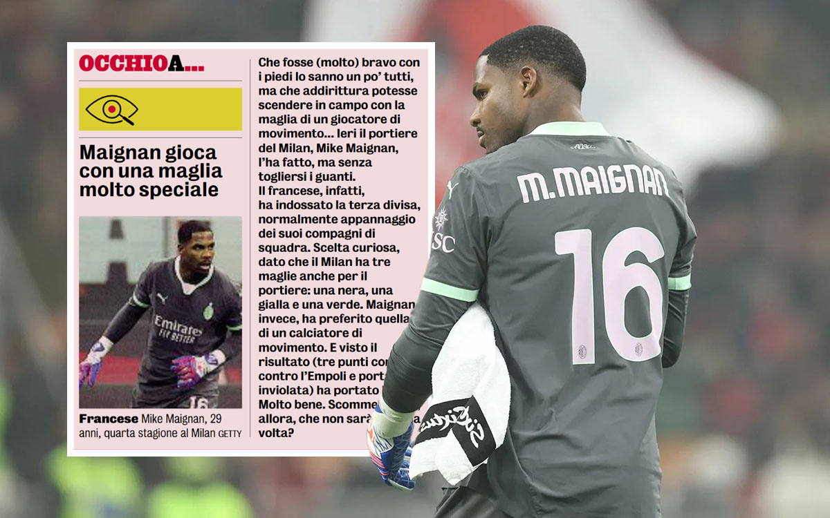 Maignan third shirt vs. Empoli