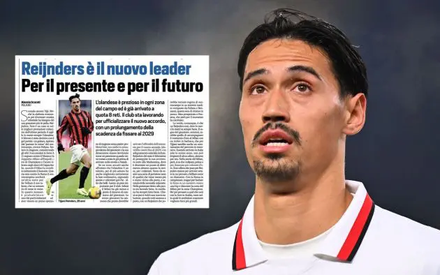 Tijjani Reijnders of AC Milan
