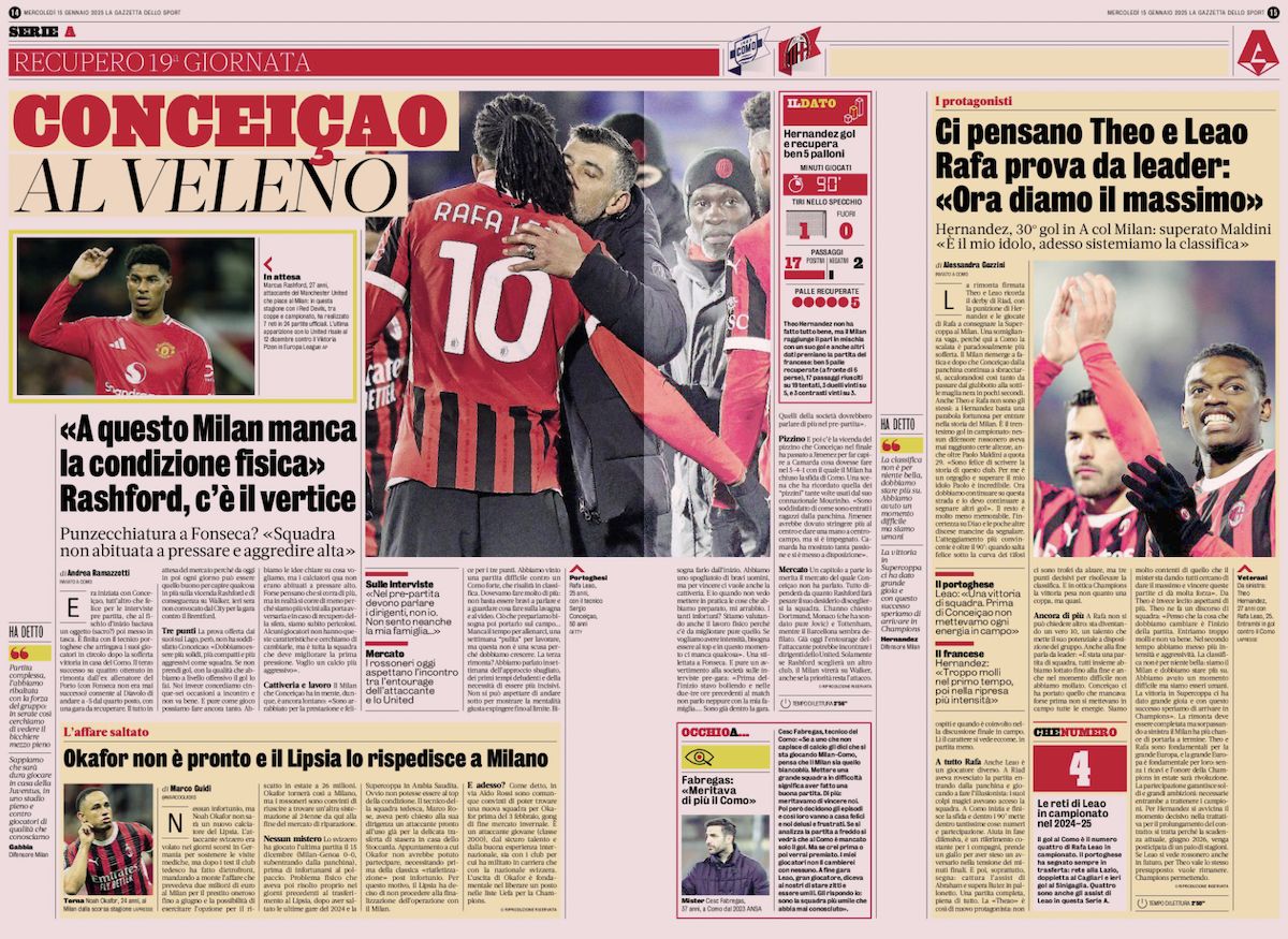 gazzetta dello sport 15 january