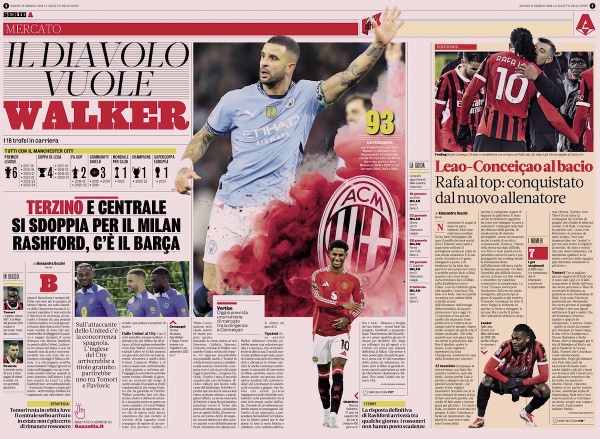 gazzetta dello sport 16 january