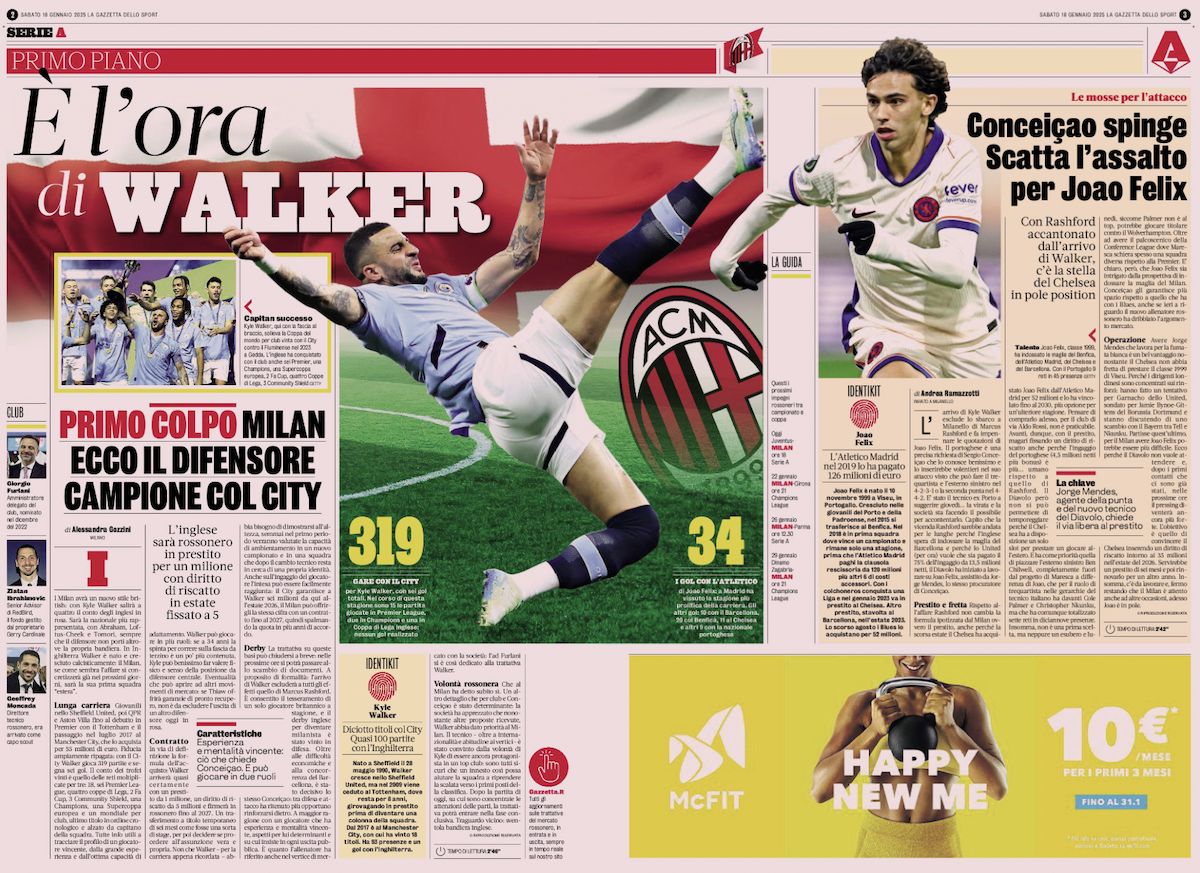 gazzetta dello sport 17 january