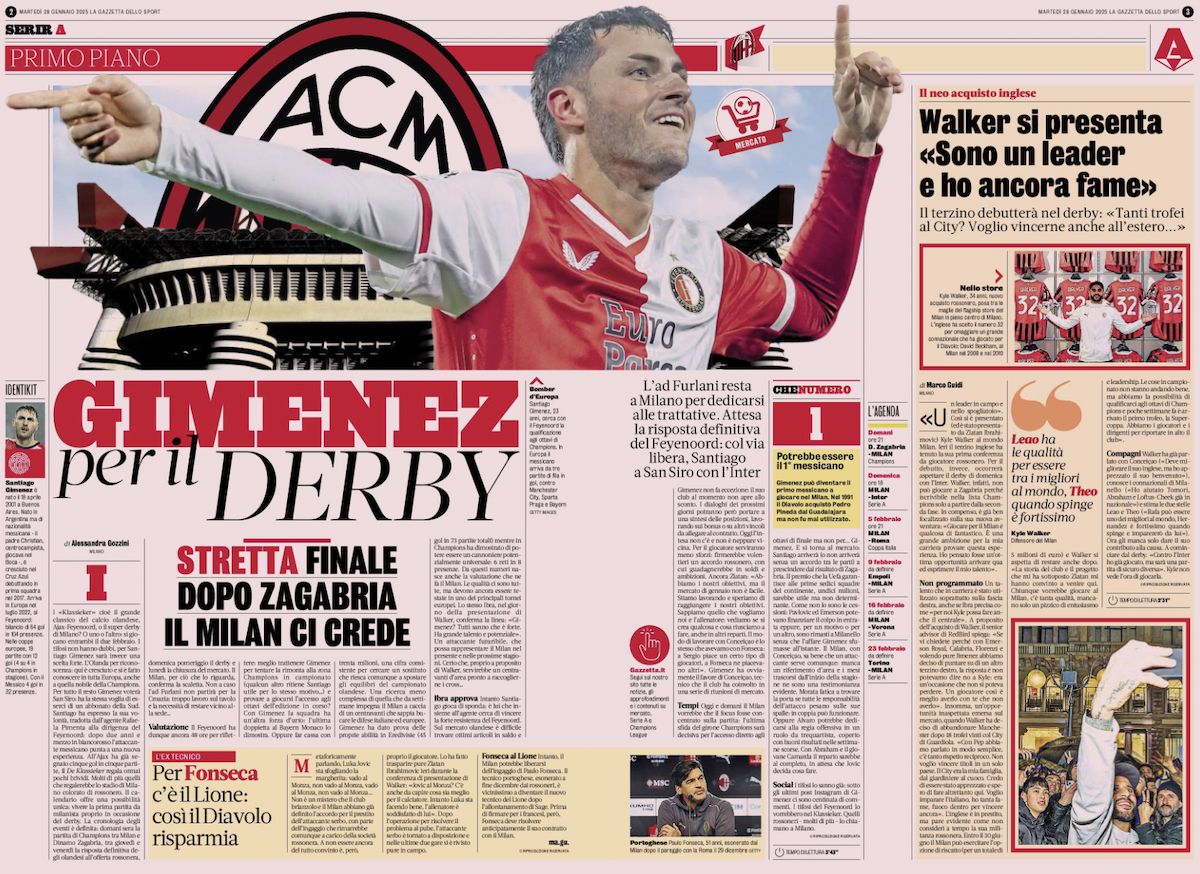 Santiago Gimenez Gazzetta January 28