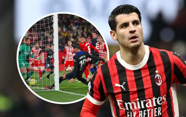 Alvaro Morata of AC Milan