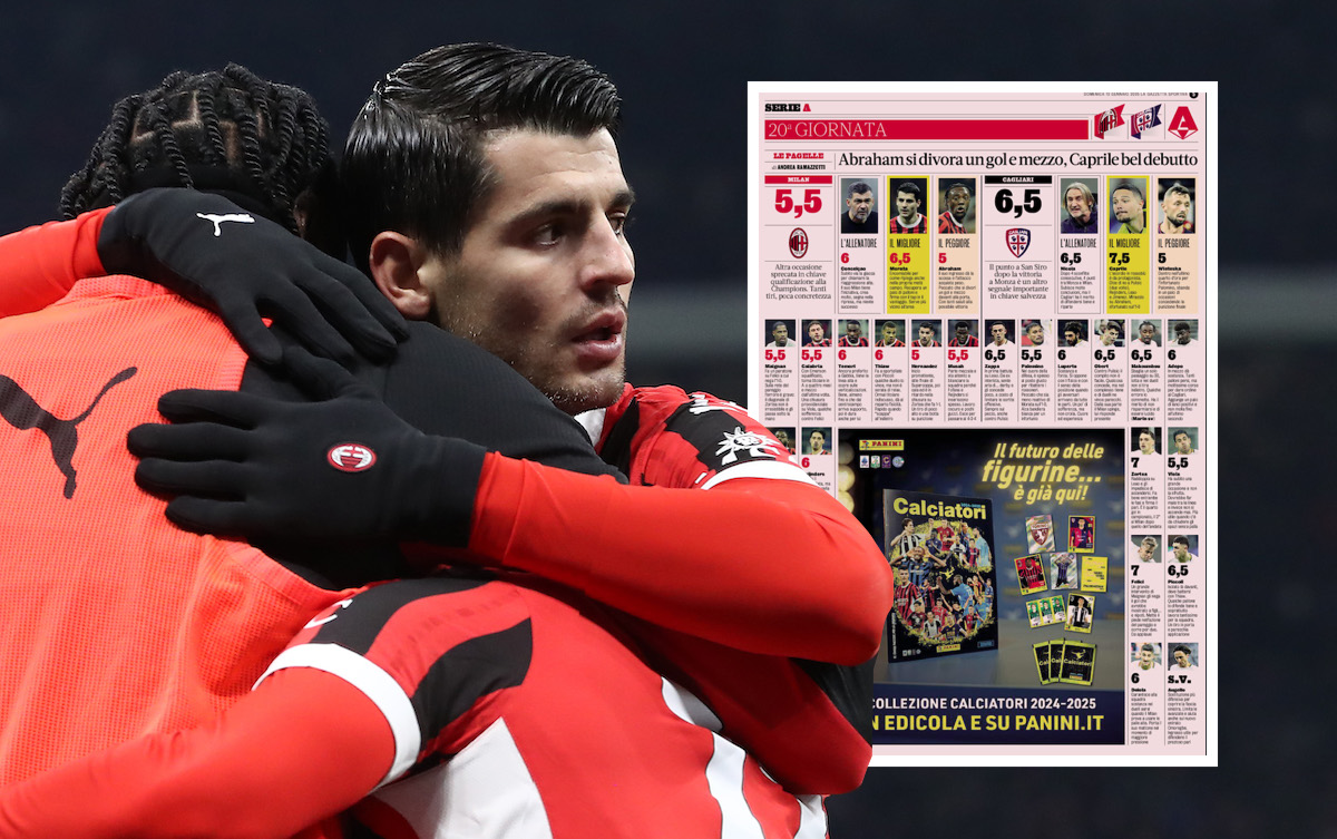 Alvaro Morata of AC Milan