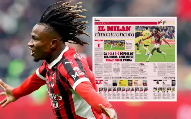 Samuel Chukwueze of AC Milan