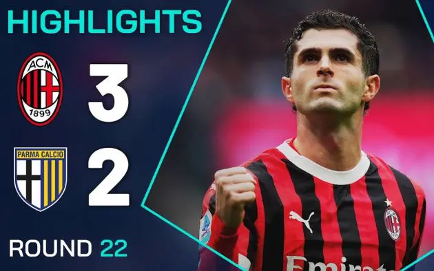 ac milan 3-2 parma highlights