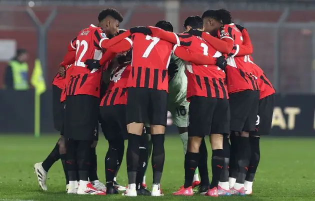Milan players pre como