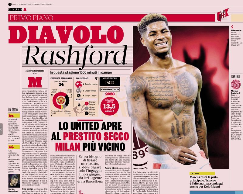 Rashford Gazzetta