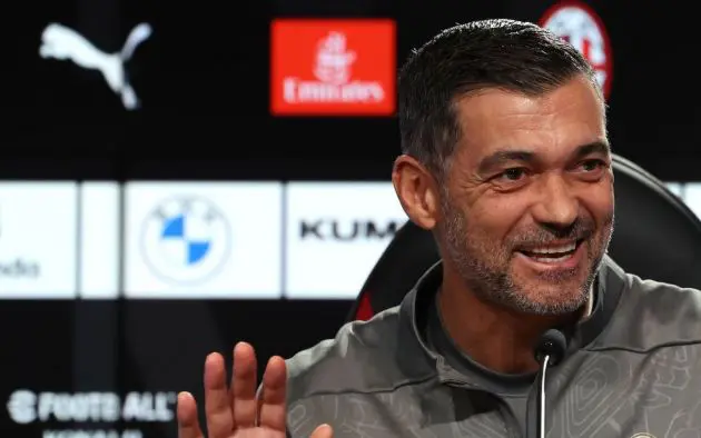 Head coach AC Milan Sergio Conceicao