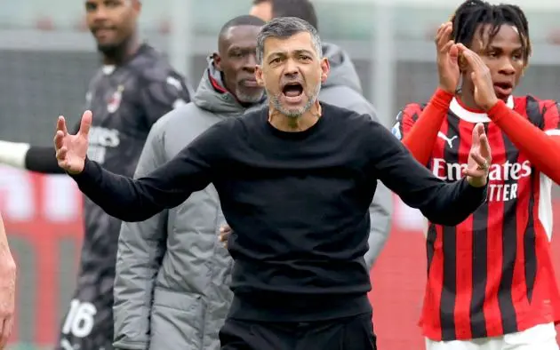 Head coach AC Milan Sergio Conceicao