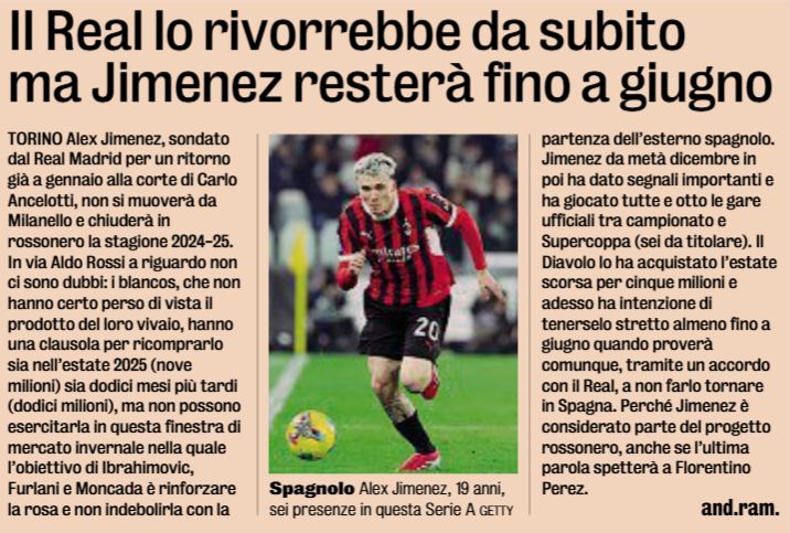 Alex Jimenez gazzetta real inside