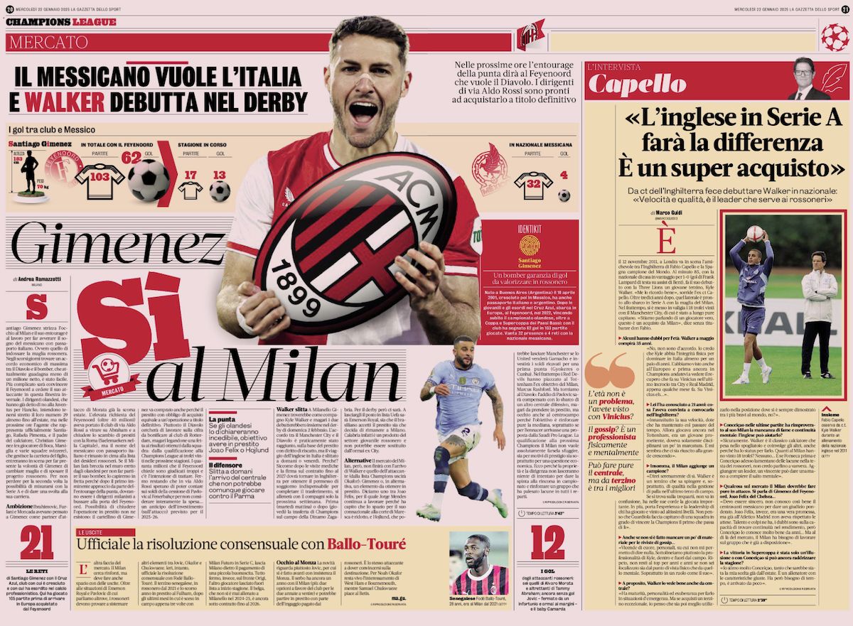 la gazzetta gimenez says yes
