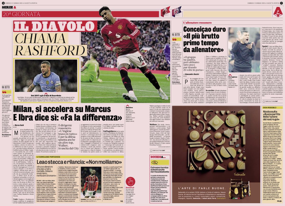 la gazzetta rashford walker