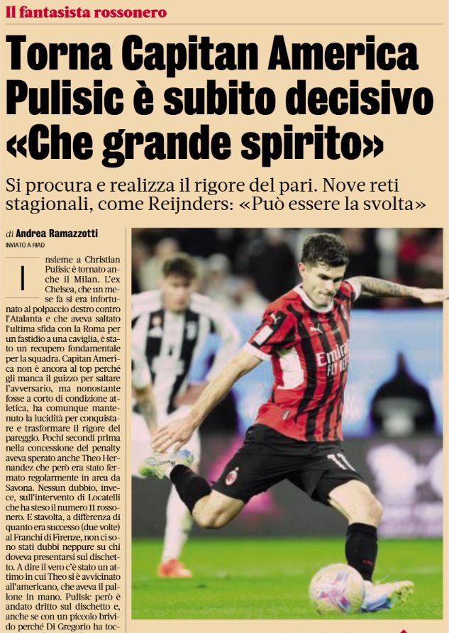 Pulisic and Juve gds