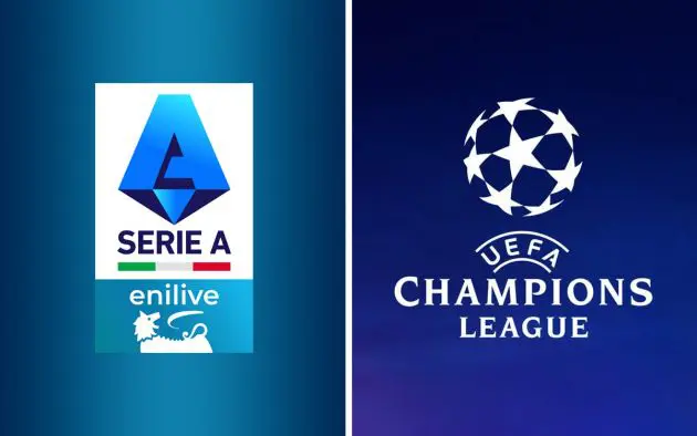 Serie A and Champions League logos