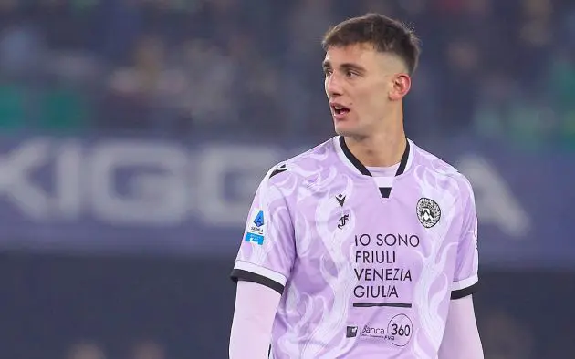 Lorenzo Lucca of Udinese Calcio