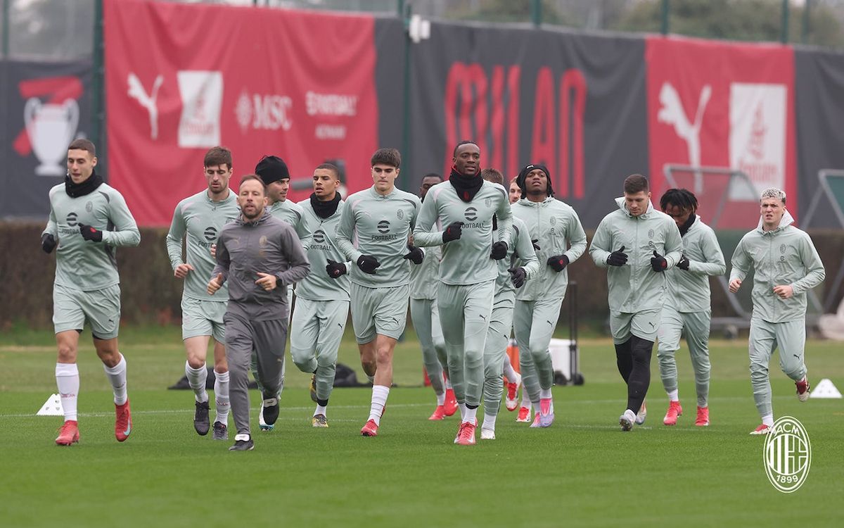 ac milan training 11 february