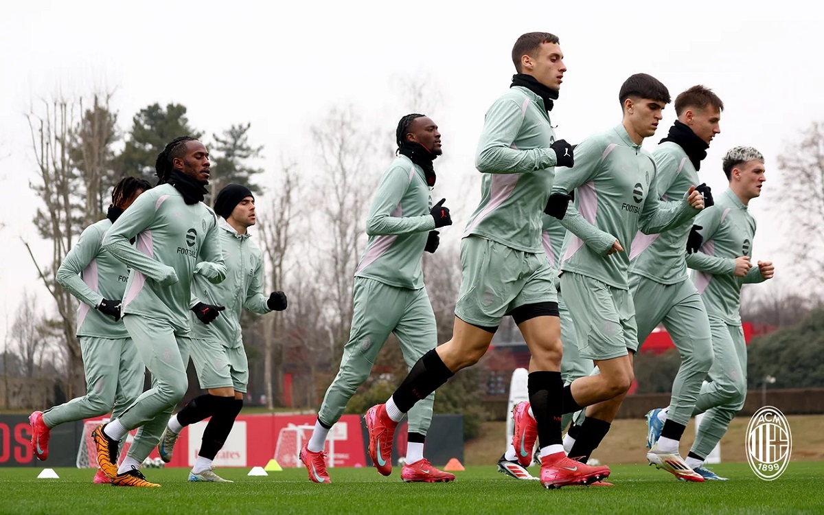 Milan players Milanello
